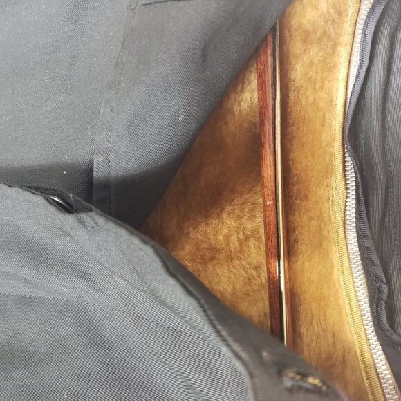 Vintage Tack Room Long Black Overcoat Jacket - Picture 7 of 8